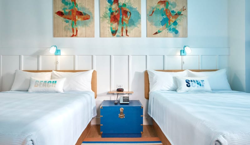 Universal’s Endless Summer Resort  Surfside Inn and Suites - Standard Room Beds front View